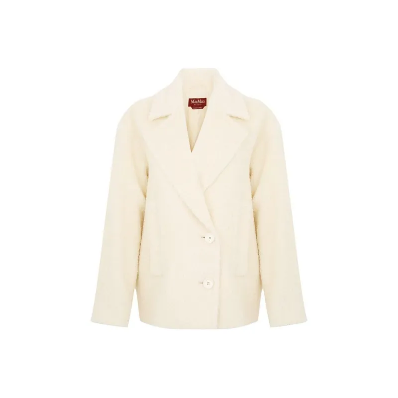 MaxMara Studio Coats Women's White-0