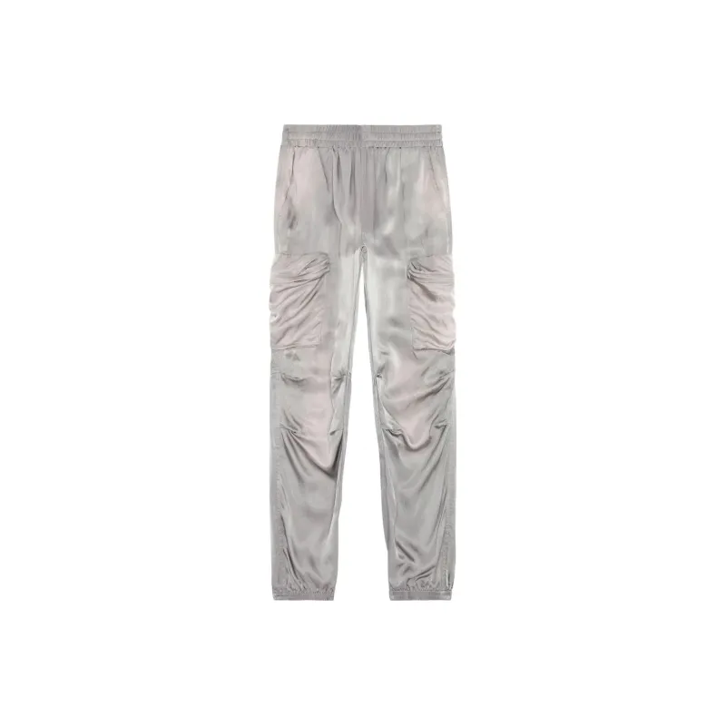 DIESEL P Mirow N1 Ruched Detail Satin Cargo Trousers-0