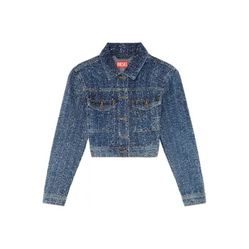 DIESEL De Atel S Cropped Denim Jacket