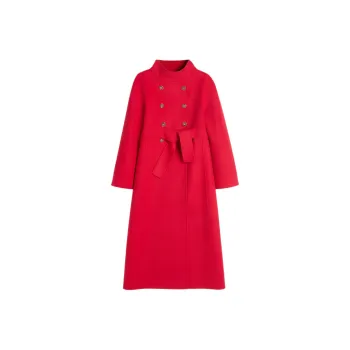 Valentino Double Breasted High Neck Coat