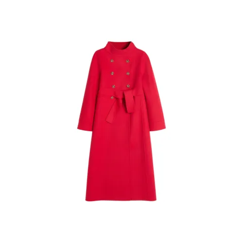 Valentino Double Breasted High Neck Coat