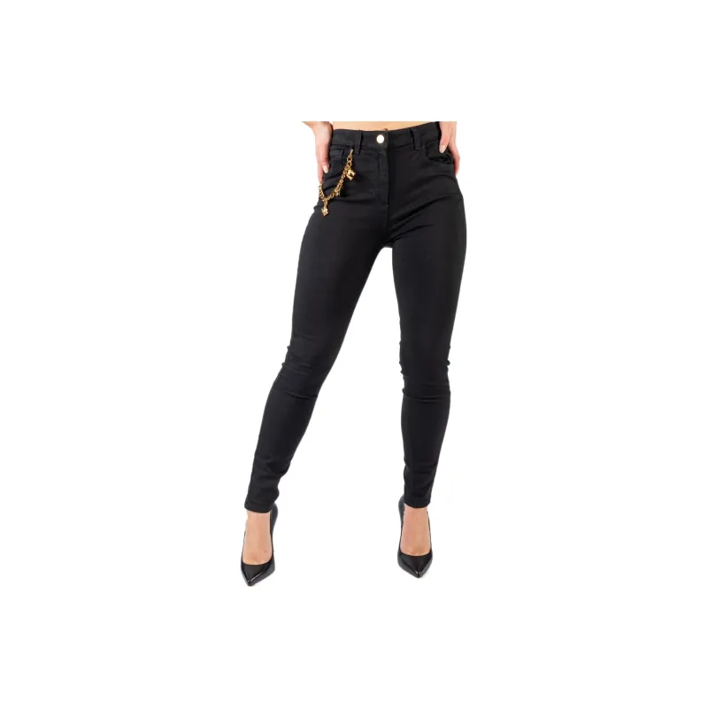 Elisabetta Franchi SS22 Casual Pants Women's Black-0