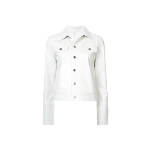 Helmut Lang Leather Jackets Women's White