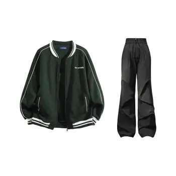 FAX FOR FMACM Casual Sportswear Unisex Jasper+Black Pants