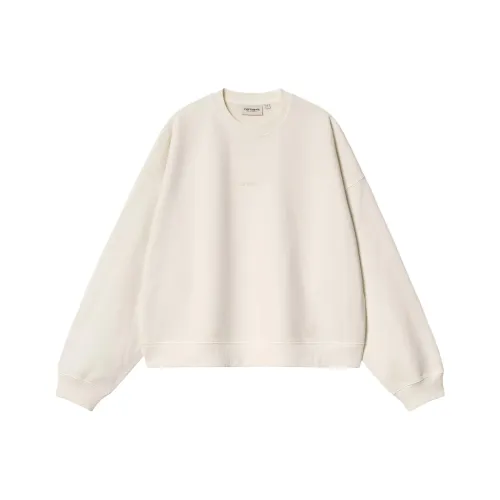 Carhartt WIP SS25 W' Benton Sweatshirt Sweatshirt Women's Wax White