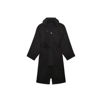 Balenciaga Trench Coats Women's Black
