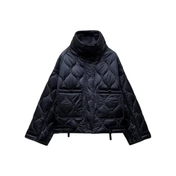 ZARA Puffer Jacket Women's Blue
