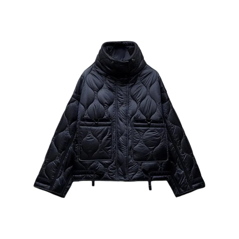 ZARA Puffer Jacket Women's Blue-0