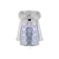 Gray+Three-Tone Mist Fox Fur
