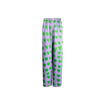 NATASHA ZINKO Heart print Flared trousers