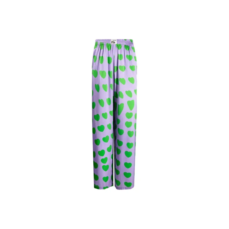 NATASHA ZINKO Heart print Flared trousers-0