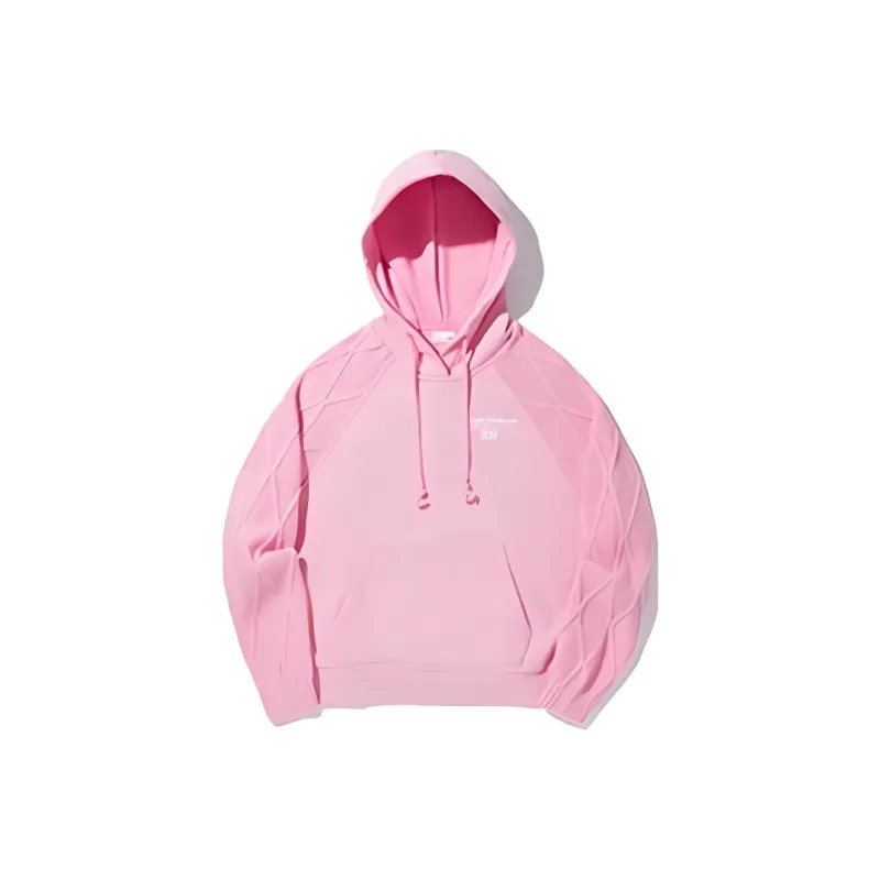 LiNing x MEDM Sweatshirt Women's Peach Wood Pink-0