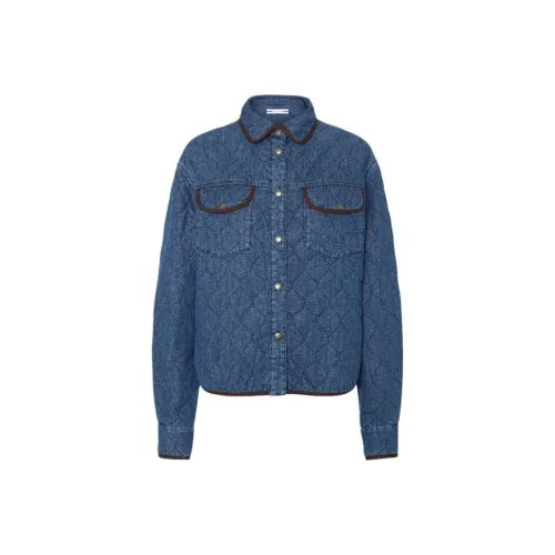 JACOB COHEN Quilted Denim Overshirt