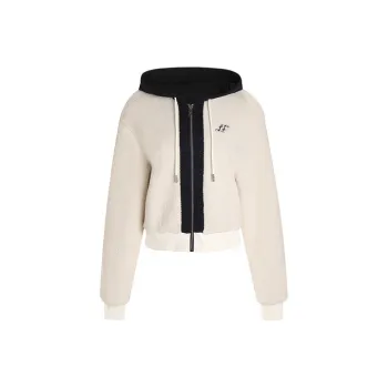 LIUREGALI Velvet feel Coat Women's Ecru