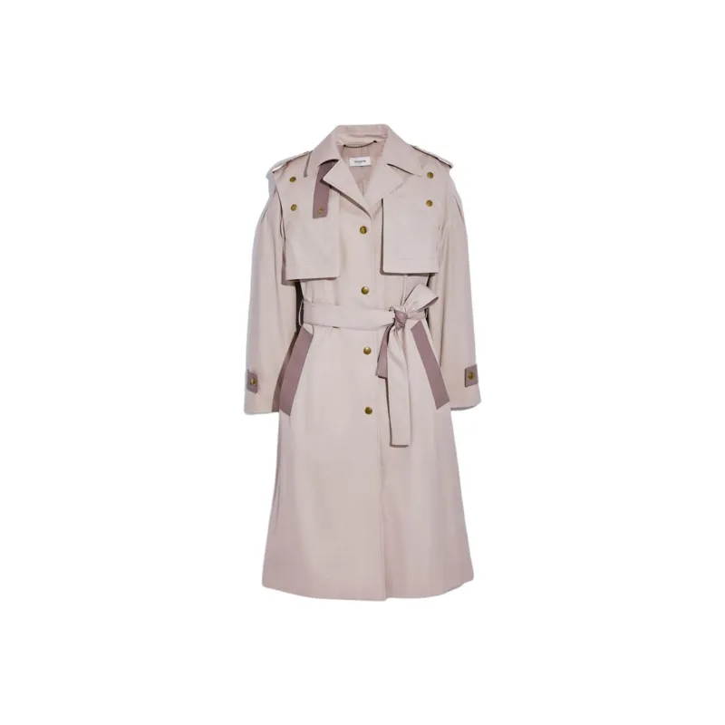 COACH Trench Coats Women's Pink-0