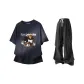 Navy Blue+Black Pants