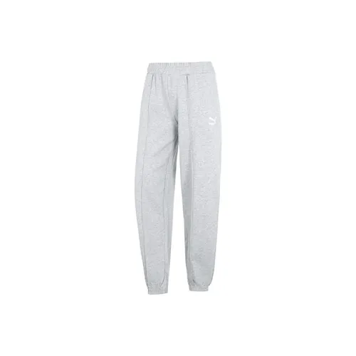 PUMA Knitted Sweatpants Women's Gray