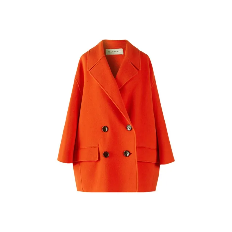 III VIVINIKO Coat Women's Orange Red-0