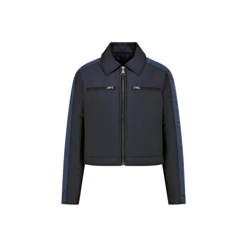 DIOR Quarterly New Products Cropped Coats Women's Blue-0