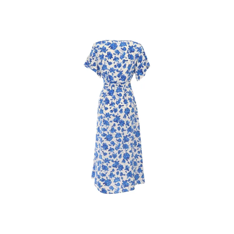 WEEKEND MaxMara Short Sleeved Dress Women's Blue-1