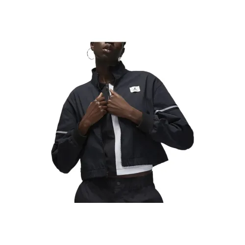 JORDAN Cropped Coats Women's Black