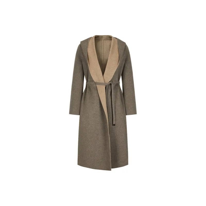 JZ. ANNAKRO Coat Women's Beige Coffee-0