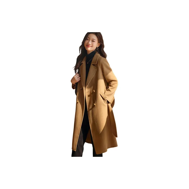Mo Han Yi Mei Coat Women's Warm Camel-0