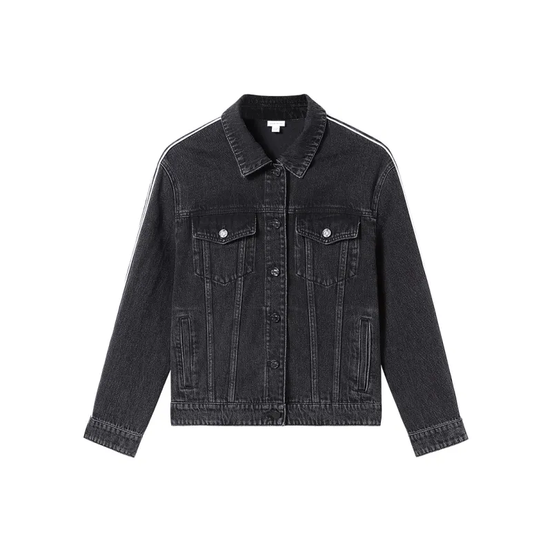 Miss Sixty Denim Jacket Women's Black Gray-0