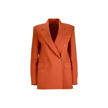 MaxMara Studio Business Suits Coats Women's Orange
