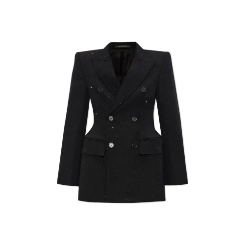Balenciaga Double breasted Rhinestone embellished Blazer