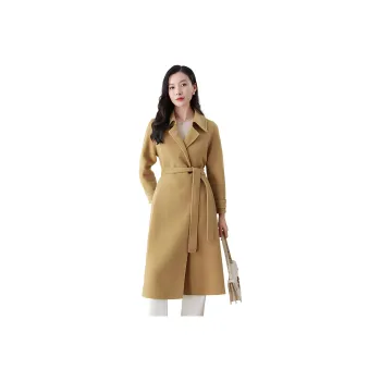 Yi Mengyuan Coats Women's Autumn Leaf Camel