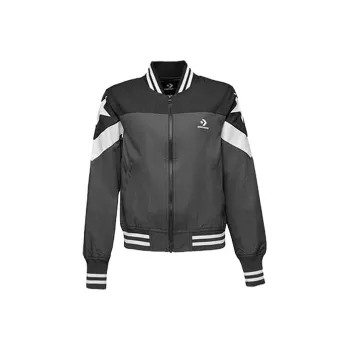 Converse Non Padded Baseball Bomber Baseball Jerseys Women's Gray