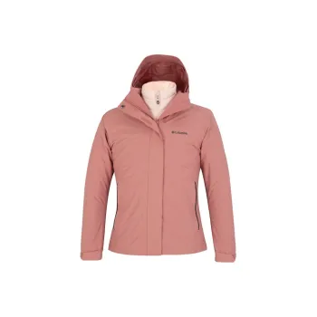 Columbia Outdoor Hiking Waterproof, Windproof, And Breathable Windbreaker Jacket Women's Peach