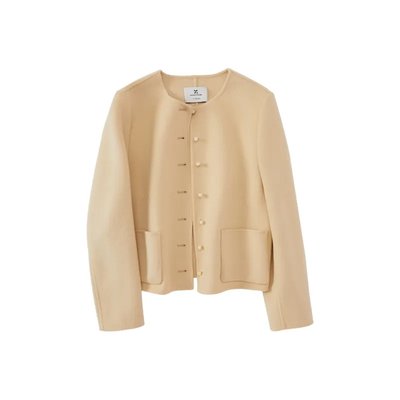 XIANGYING Coats Women's Yellow-0