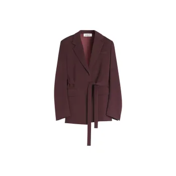 Lanvin Tied Waist Long Sleeved Tailored Blazer