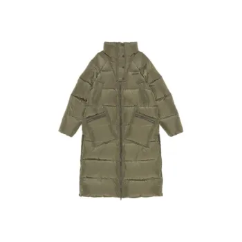 GANNI Puffer Jacket Women's Purple Olive