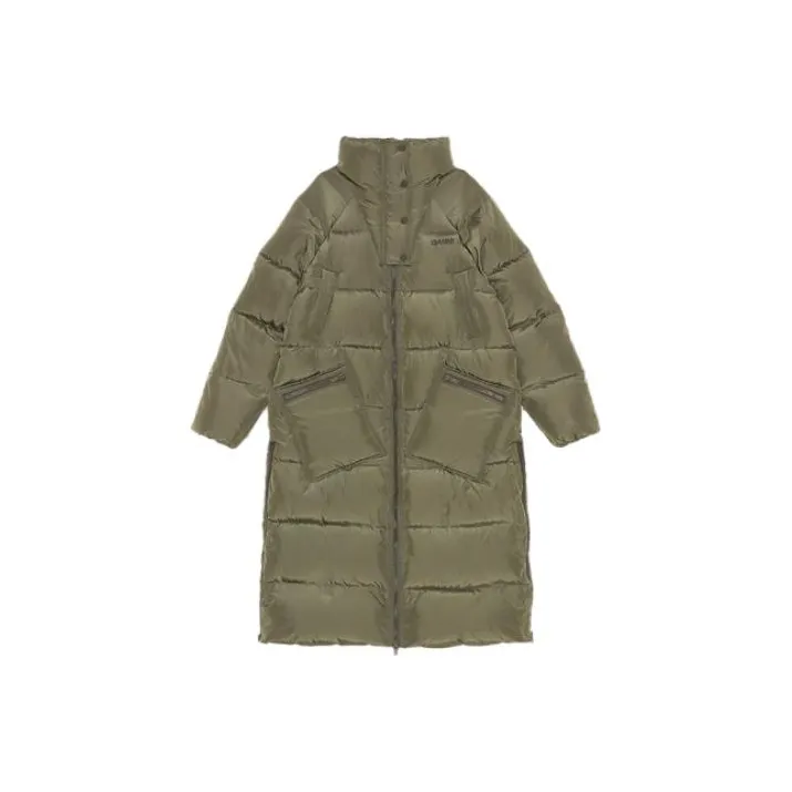 GANNI Puffer Jacket Women's Purple Olive-0