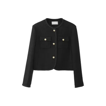 Fstudio Chanel Inspired Coats Women's Black