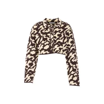 NANUSHKA Printed Cropped Jacket
