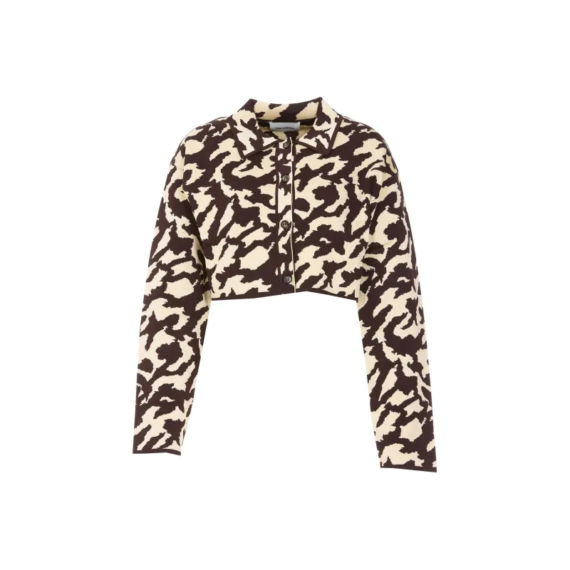 NANUSHKA Printed Cropped Jacket-0