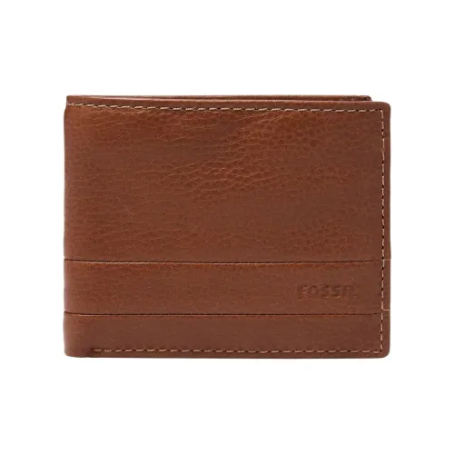 FOSSIL Leather Wallet Men's Brown