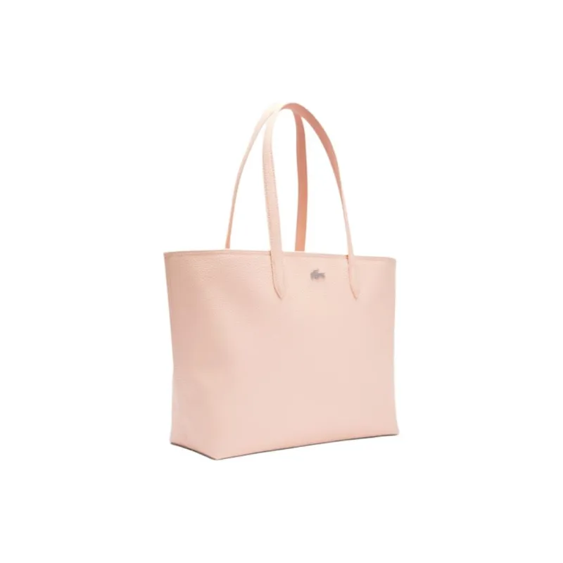 LACOSTE PVC Tote Bag, Shopping Bag, Shoulder Bag Women's Light Pink-1