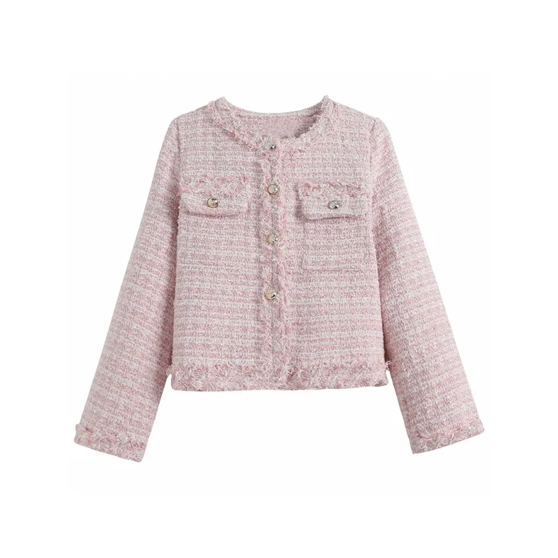 ONNFB Cropped Coats Women's Pink-0