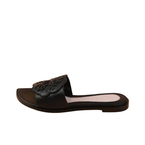 Alexander McQueen Slide Slippers Women's Black
