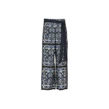 MaxMara Patty Graphic print Cropped Trousers