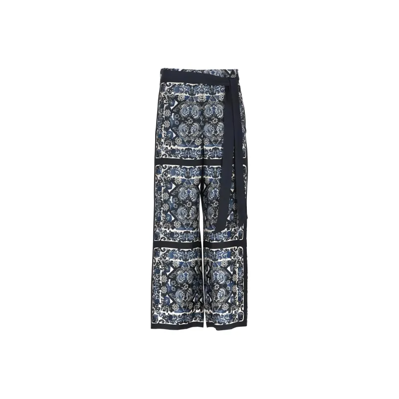 MaxMara Patty Graphic print Cropped Trousers-0