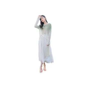 XIANGYING Knitwear Women's Light Green