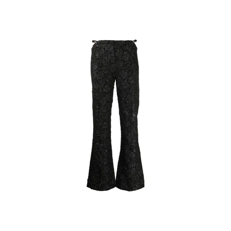 GANNI Jacquard Flared Trousers-0