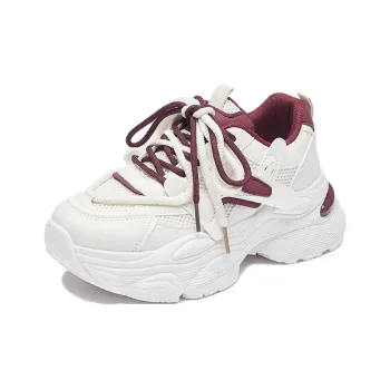 SUPEREDGE Abrasion Resistant Slip Resistant Low Top Chunky Sneakers Women's