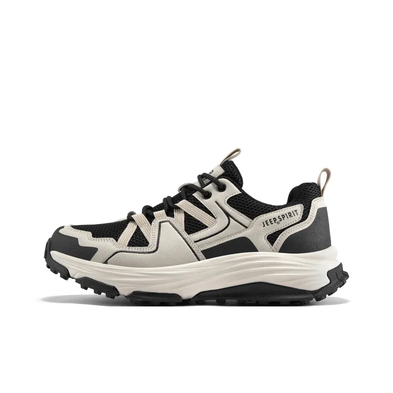 JEEP SPIRIT Chunky Sneakers Men Low Top Light Sandy-0